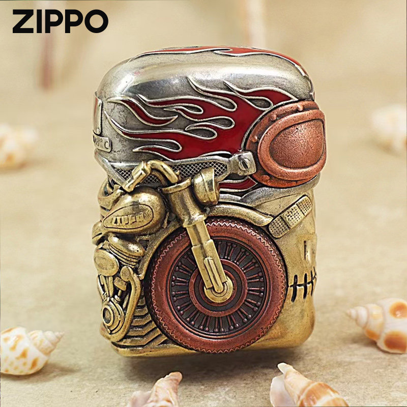 zippo正品打火机无畏骑士