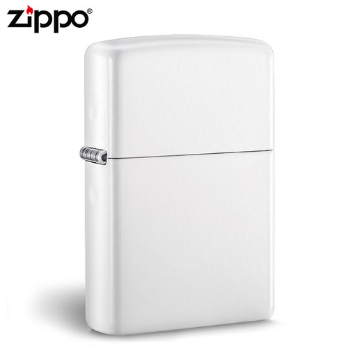 zippo打火机原装正版白哑漆定制