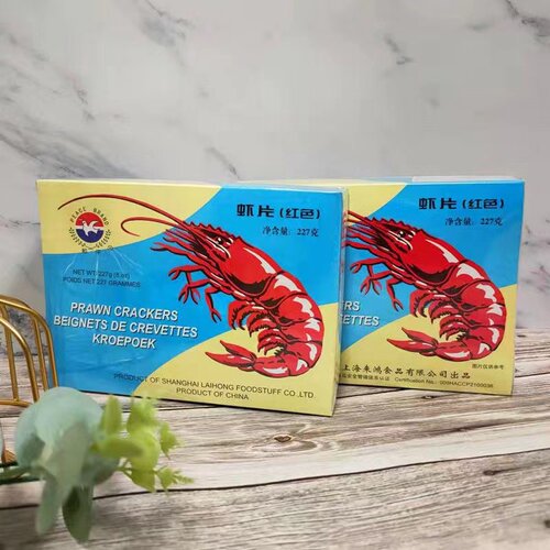 上海特产红色龙虾片膨化小吃
