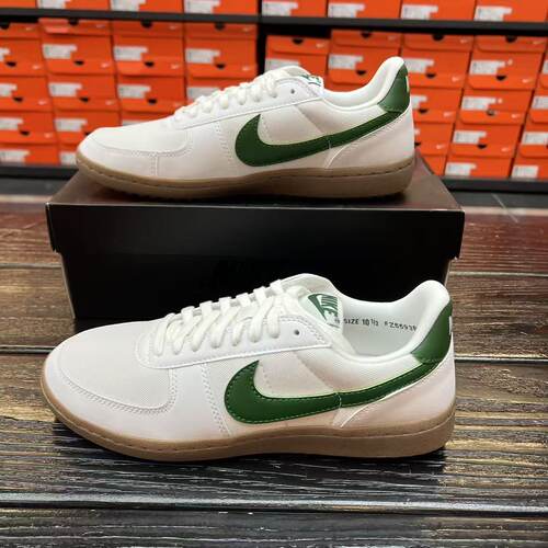 Nike耐克Field General 男女白绿复古薄底防滑低帮板鞋FZ5593-103