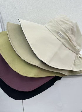 春夏季防紫外线渔夫帽子女户外出游遮阳防晒大帽檐显脸小太阳帽男