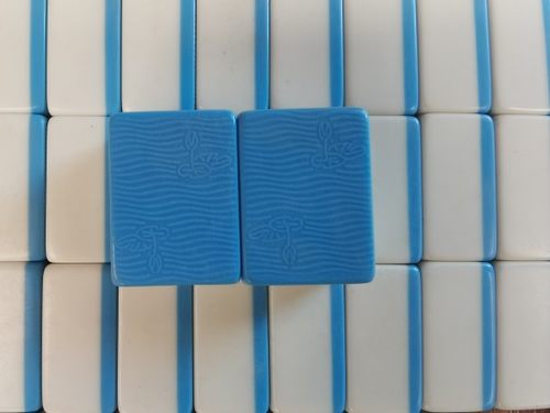 小荷花花纹机用麻将牌配一张单牌大荷花有磁性正磁麻将红中花牌