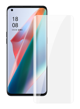 AIUV适用于oppo find x6pro钢化膜UV全胶findx7ultra高清曲面玻璃x7u全屏覆盖1+手机保护贴膜x5防摔8090