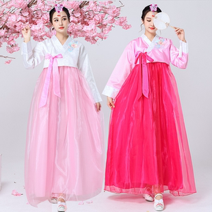 新款朝鲜服族服装女送头饰韩国传统韩服女士宫廷婚庆拍照民族服饰