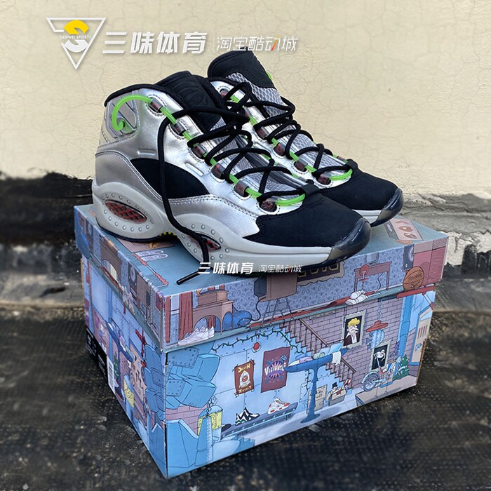 锐步Reebo/Question Mid秋冬男女 艾弗森小黄人中帮篮球鞋FW7548