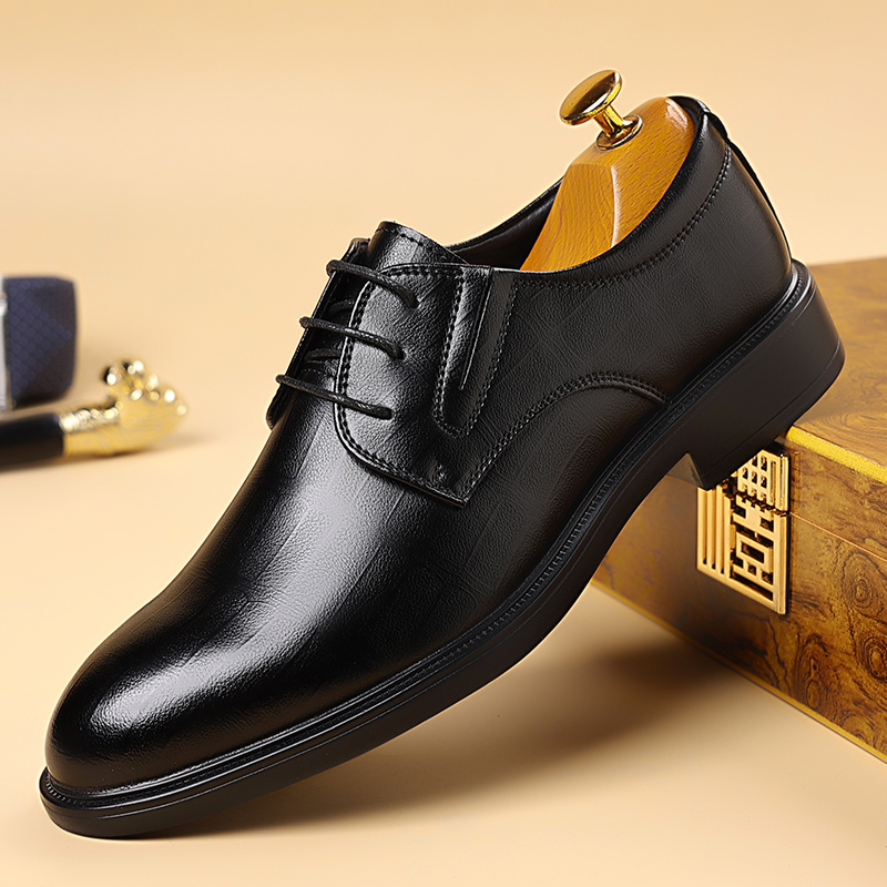 皮鞋男2025秋季新款系带商务正装