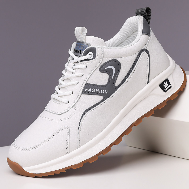 正品皮鞋男2025春季新款真皮男士厚底防滑休闲老爹鞋运动鞋潮鞋男