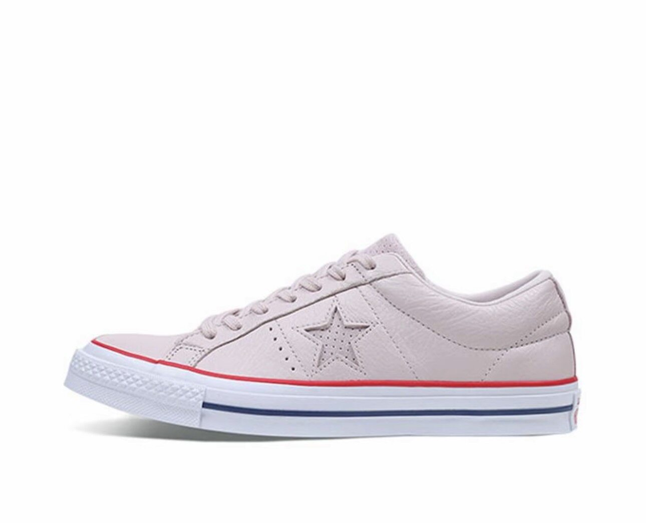 Converse One Star 休闲板鞋 男女同款 樱花粉 160623C 重庆Tr仓