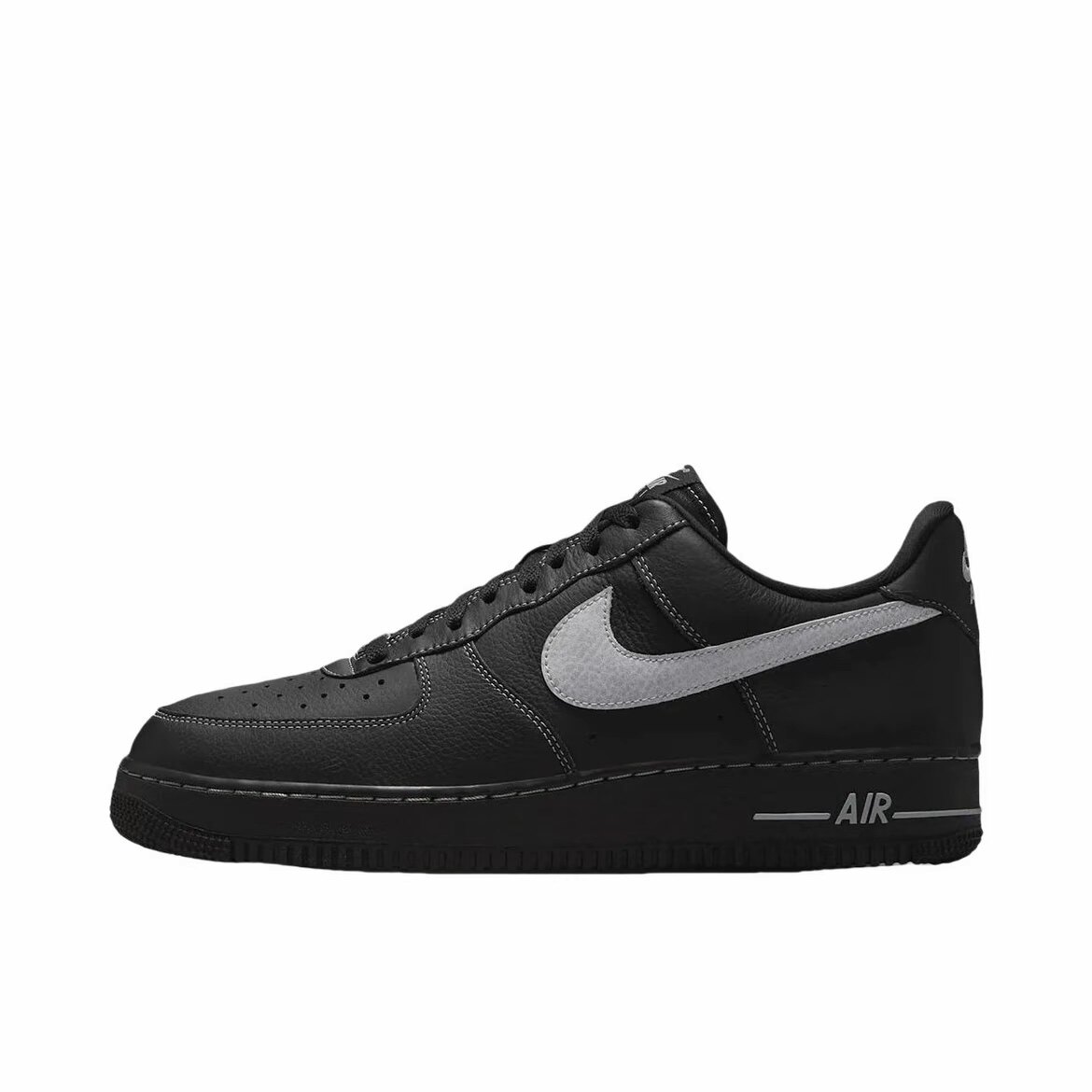 Nike Air Force 1 低帮 板鞋 男女同款 黑色 HQ2037-006成都qy仓