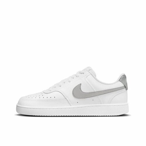 Nike Court 皮革 耐磨 低帮 板鞋 女款 白灰cd5434-111成都qy仓