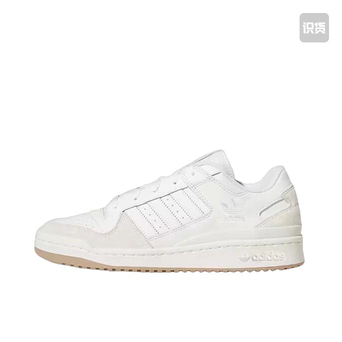 adidas Originals Forum 板鞋 轻便复古防滑时尚 米白 金华仓图片