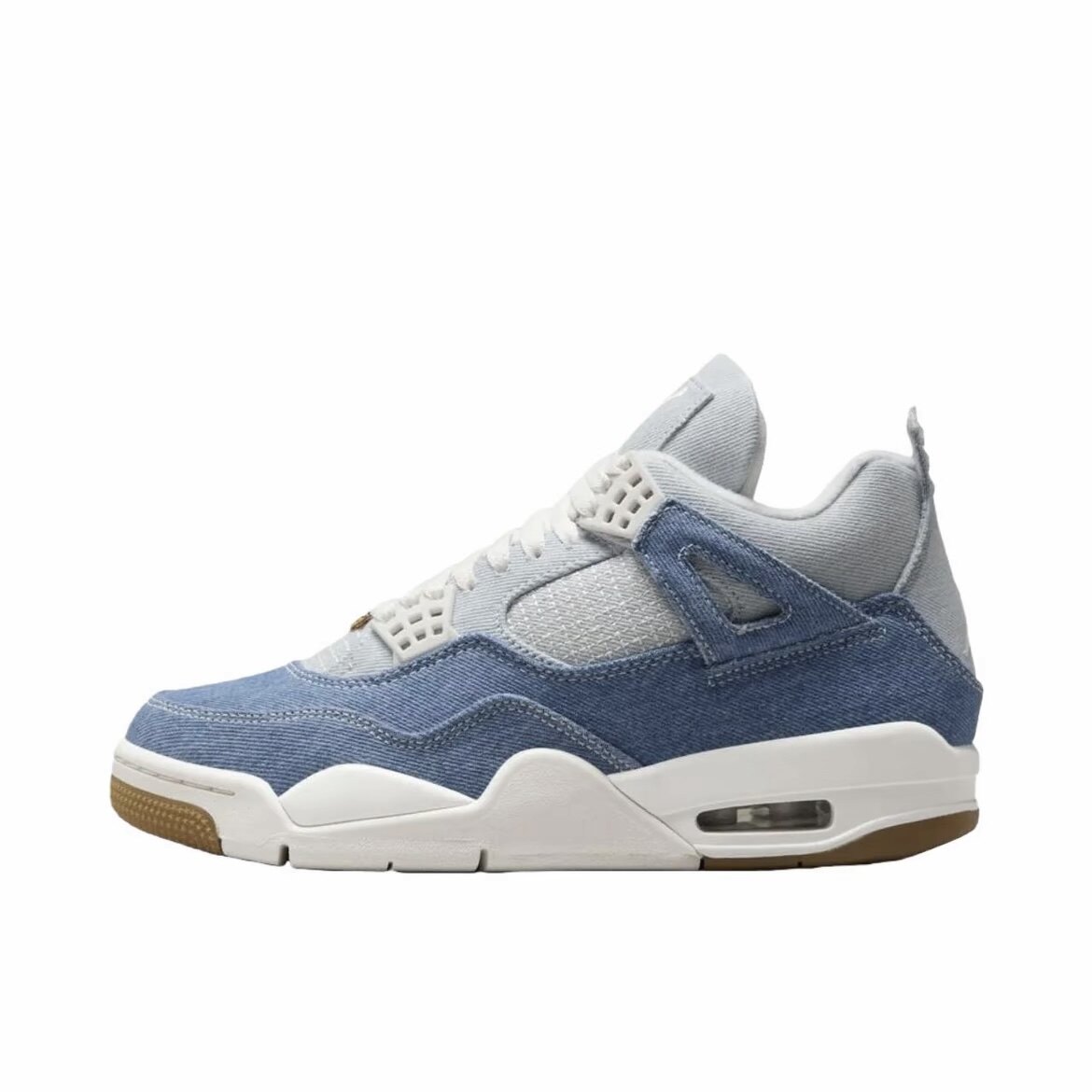 Jordan Air 舒适 中帮 复古篮球鞋 白蓝色IB6716-100成都qy仓