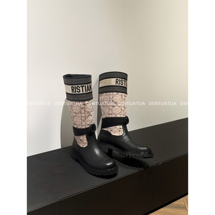 24Major字母刺绣圆头经典 早拍早发货 骑士靴 代代级别 DENTUATUA