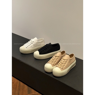 24s新款 轻便不压脚 时尚 休闲鞋 厚底3cm DENTUATUA 女鞋 简约又百搭