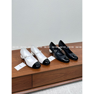 贵气公主Style 玛丽珍鞋 新品 珍珠后跟羊皮高跟鞋 25s DKVID