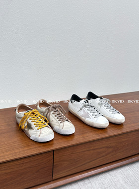 DKVID 断货王 内增高5cm 星星小脏脏鞋复古做旧休闲运动小白鞋