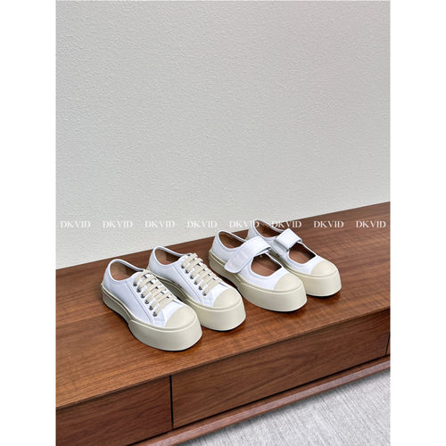 DKVID 丑萌大头鞋/天花板 赵露思同款真皮魔术贴厚底增高玛丽珍鞋