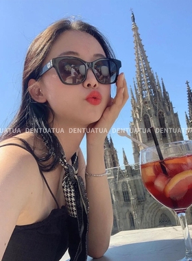 DENTUATUA 焊在脸上！25ss 经典防紫外线显瘦墨镜太阳眼镜女