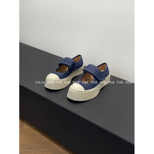 可可爱爱 女魔术贴摇摇单鞋 鼎品质 牛仔大头鞋 24s新款 DENTUATUA