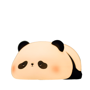panda熊猫硅胶拍拍小夜灯卧室床头灯睡眠儿童伴睡台灯生日礼物女