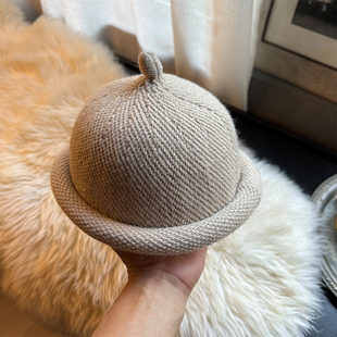 西瓜冬季 儿童帽子瓜皮地主2025新款 中大男孩宝痞帅气炸街春秋秋季