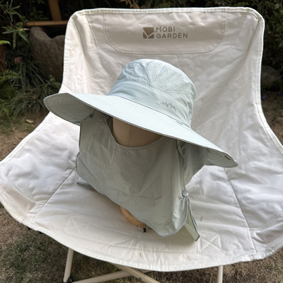 儿童帽子防晒遮阳男孩沙漠防沙夏季防风带面罩口罩护颈大西北旅游