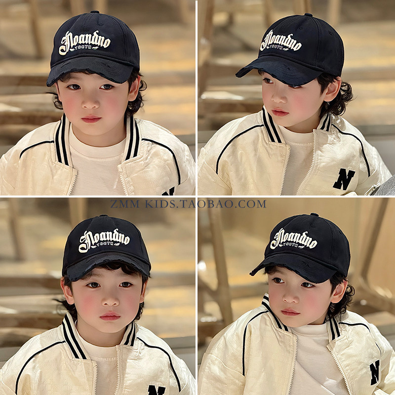 儿童棒球帽子鸭舌大男孩宝小痞帅气炸街春秋街舞潮流韩版春季春款