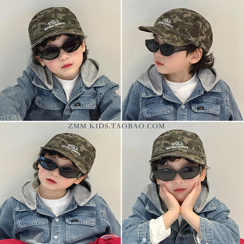 儿童鸭舌帽子中大男孩2026新款迷彩小棒球痞帅气炸街春秋春季春款