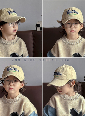 儿童棒球帽子鸭舌大男孩宝小痞帅气炸街女潮流韩版酷春秋春款春季