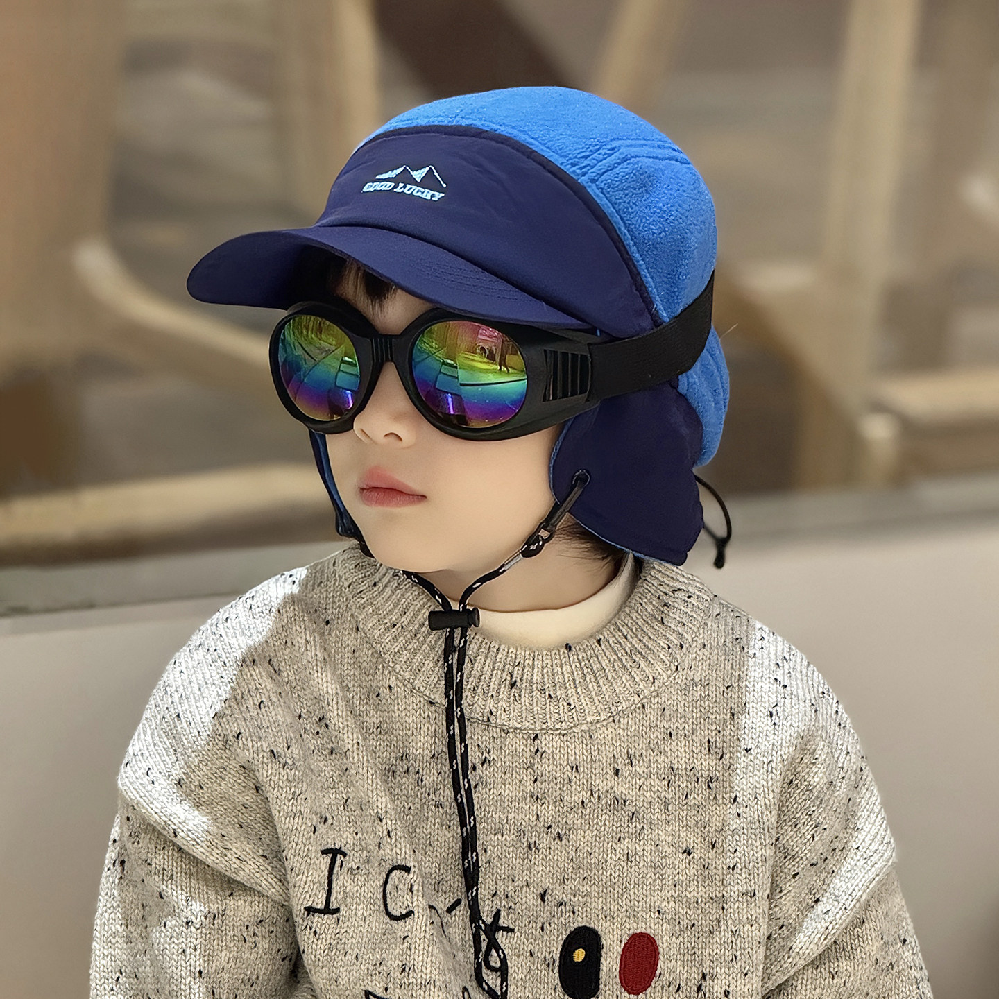 儿童棒球帽子鸭舌冬季中大男孩小痞帅气炸街护耳登山超好看的潮酷,童装/婴儿装/亲子装,帽子,淘宝优惠券,粉丝福利购,淘宝优惠卷