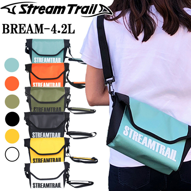 包邮泰国StreamTrail户外防水单肩斜挎包人气拼色翻盖邮差小方包