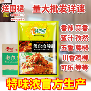 粉 特味浓新奥尔良腌料商用1000g烤鸡翅炸鸡烧烤腌制料家用香辣