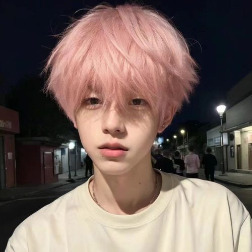 假发男短发韩版微分碎盖全头套