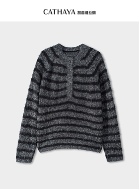 CATHAYA/凯喜雅圆领半开胸套头衫TDK2FEJM861