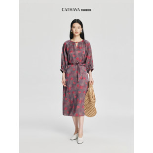 CATHAYA 连衣裙NFK2FLJN100 凯喜雅中袖