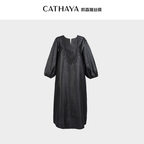 CATHAYA/凯喜雅中袖连衣裙AFK2FLJM137