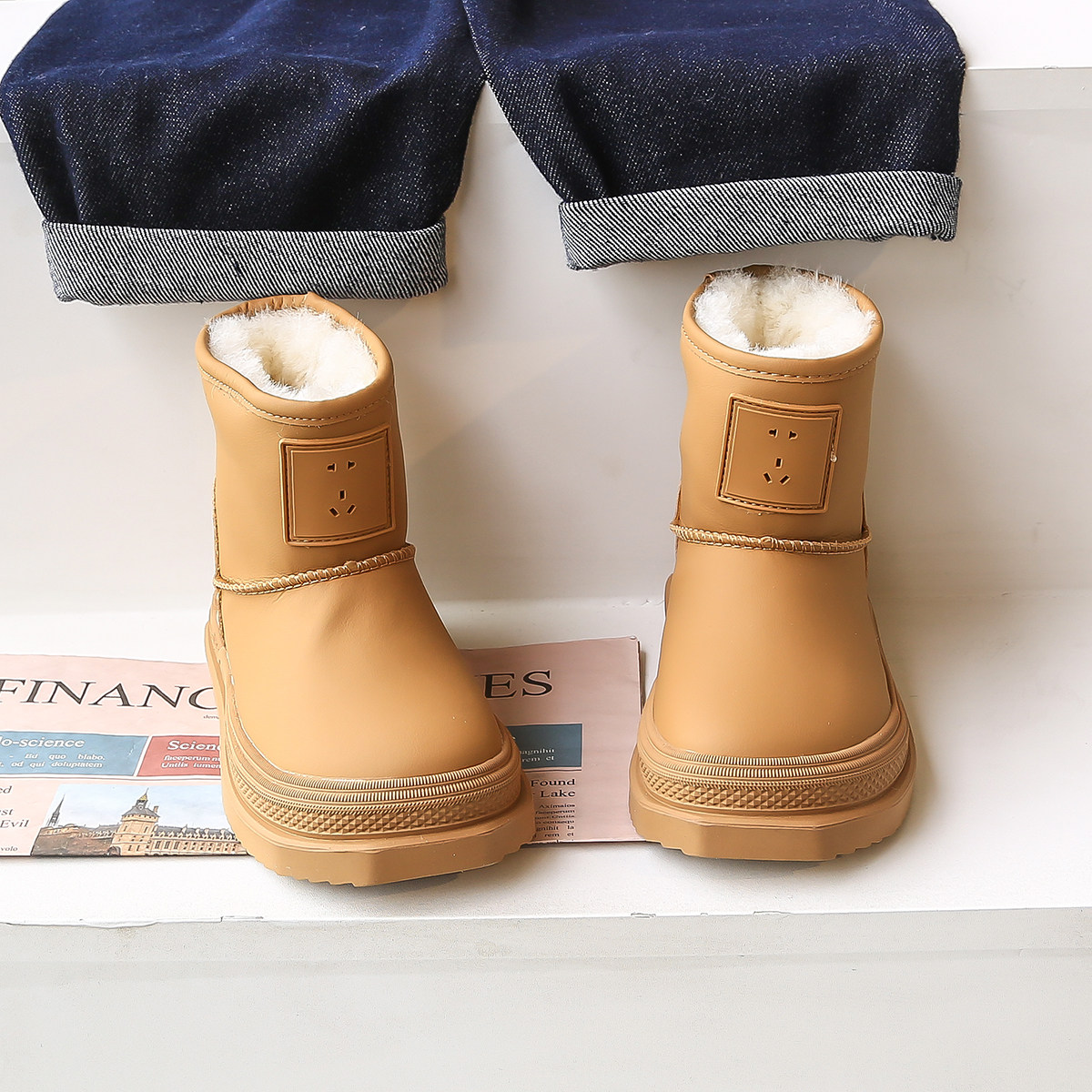 儿童雪地靴加绒加厚男童雪地棉2025新款冬鞋女童大棉鞋防水靴子,童鞋/婴儿鞋/亲子鞋,雪地靴,淘宝优惠券,粉丝福利购,淘宝优惠卷