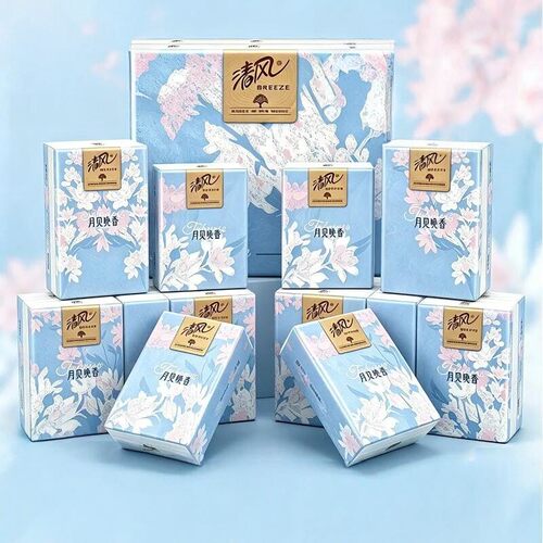 清风5层12包月见晚香味手帕纸