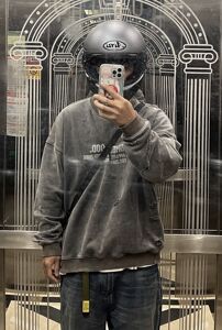 WIWT NBHD 伊势丹限定破坏水洗做旧圆领卫衣