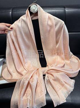 2025新款仿真丝时尚优雅高级长丝巾短须披肩长巾天丝棉金丝纱巾