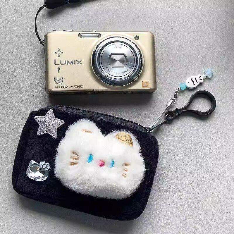 ccd收纳包斜挎防摔星星kitty猫相机包日系卡通可爱零钱包耳机包
