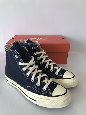 高帮男女鞋三星标情侣款帆布鞋