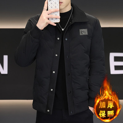冬季男士棉衣外套2025新款防寒棉服男款翻领棉袄加厚男生秋冬潮牌