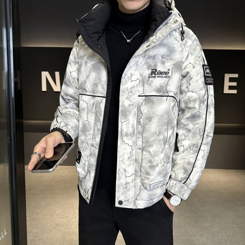 秋冬季加厚棉衣外套男2025新款保暖潮牌青少年夹棉男士夹克时尚潮