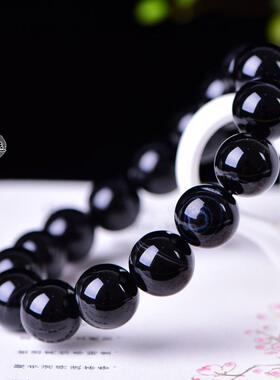 红竹石影子石手链 石碑男女护身符手链手串礼物饰品结印