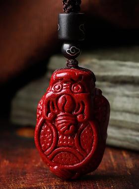 天然原矿朱砂富甲天下玄武神龟吊坠龙龟项链男女款挂件饰品礼物