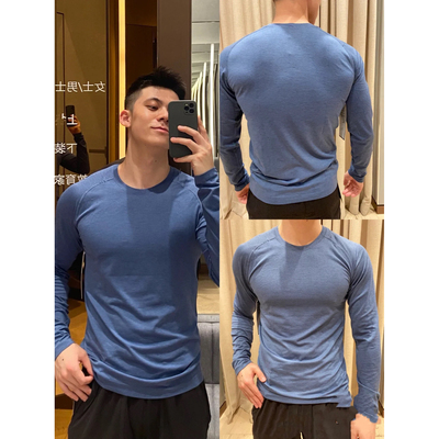 秋冬必入！打底运动圆领套头速干T恤舒适纯色速干抓绒打底杉2828