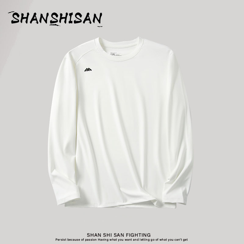 春季口碑款运动长袖T恤抗静电休闲百搭户外运动衣通勤弹力T恤1839