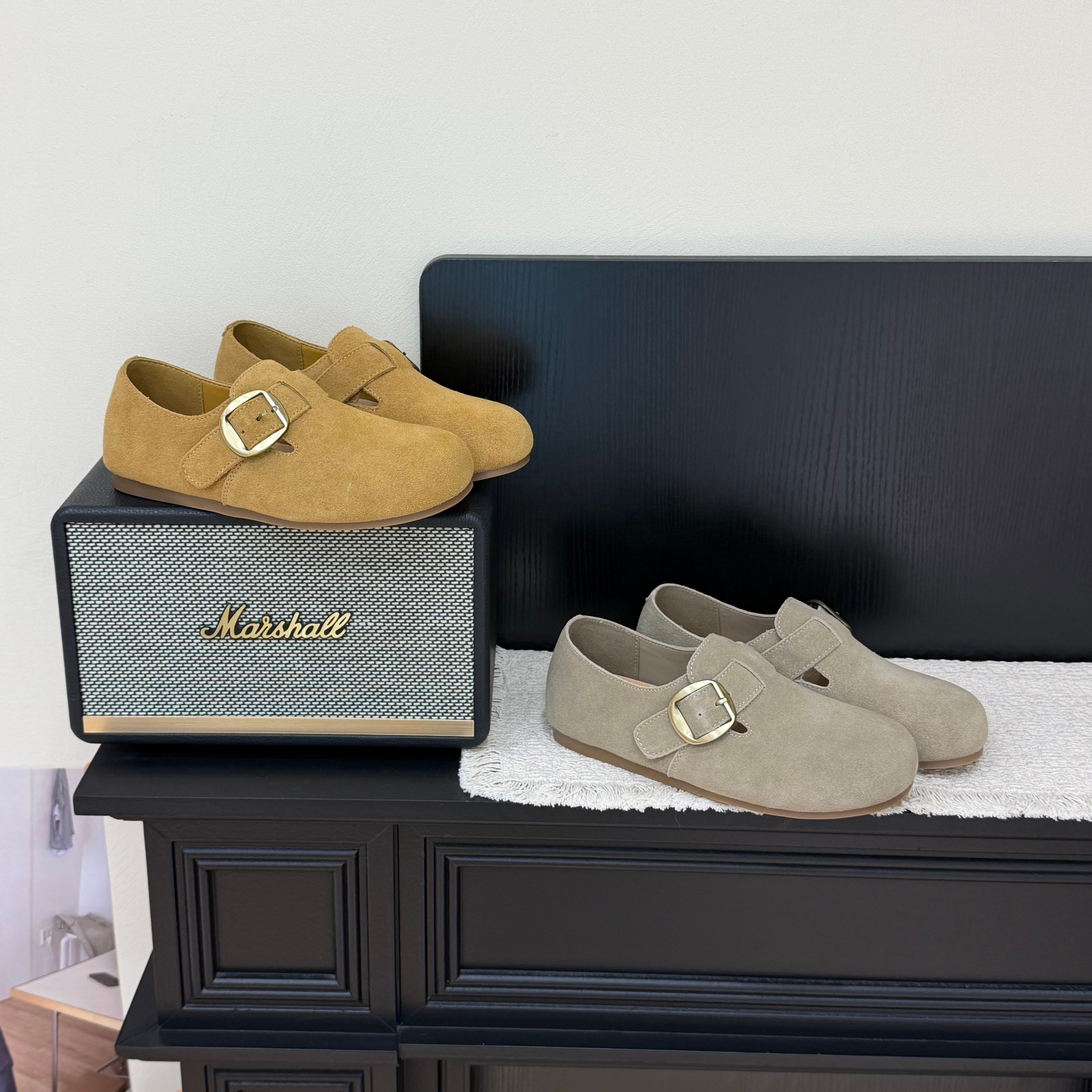 兜小兜复古松弛感牛皮全包勃肯鞋森系一脚蹬懒人鞋磨砂皮平底单鞋,女鞋,勃肯鞋/软木鞋,淘宝优惠券,粉丝福利购,淘宝优惠卷