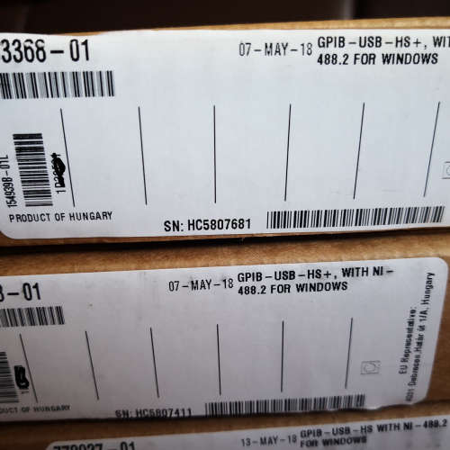 NI GPIB-USB-HS+   783368-01 【2018】